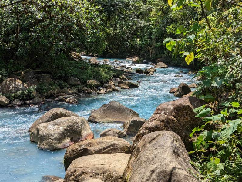 Rio Celest Tenorio River Free Swimming in Costa Rica