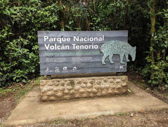 Rio Celeste Tenorio Volcano National Park Entrace Costa Rica