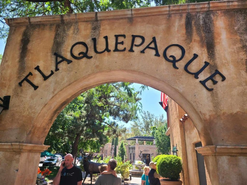 Entering Tlaquepaque during perfect Sedona itinerary