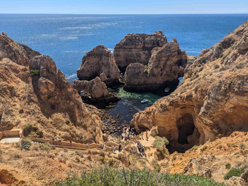 Flying to Algarve via Faro Airport Access to Lagos caves