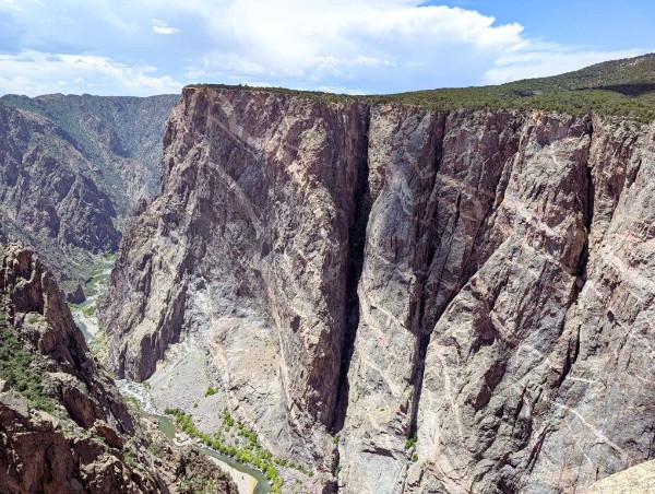 Black Canyon of the Gunnison National Park stop from Montrose to Moab at Painted Wall