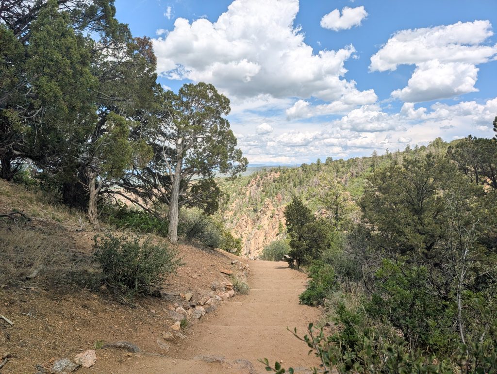 Walking the Warner Point Nature Trail at Black Canyon of the Gunnison South Rim.